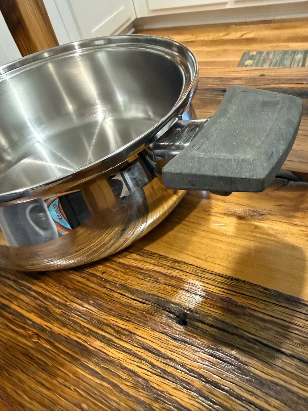 Royal Queen Double Handle Polished Stainless Steel Cooking Pot - Silver